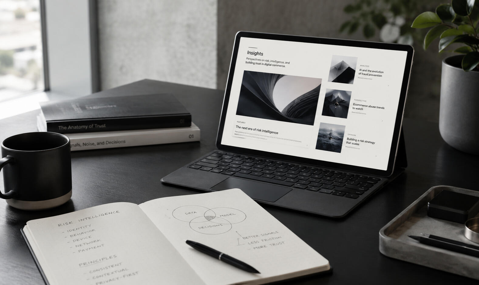 Founder writing about fraud prevention, risk intelligence, and AI-driven commerce